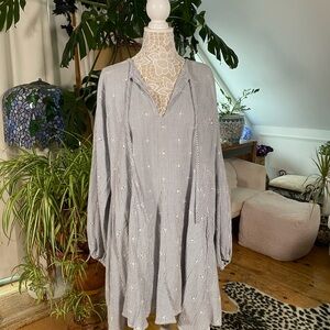 ASOS Striped Gray Dress